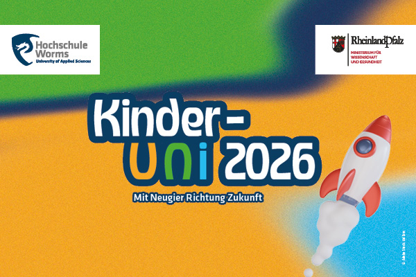 Logo der Kinder-Uni 2026 der Hochschule Worms 